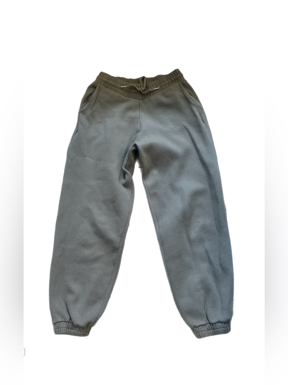 Zara Olive Green Fleece Jogger Pants